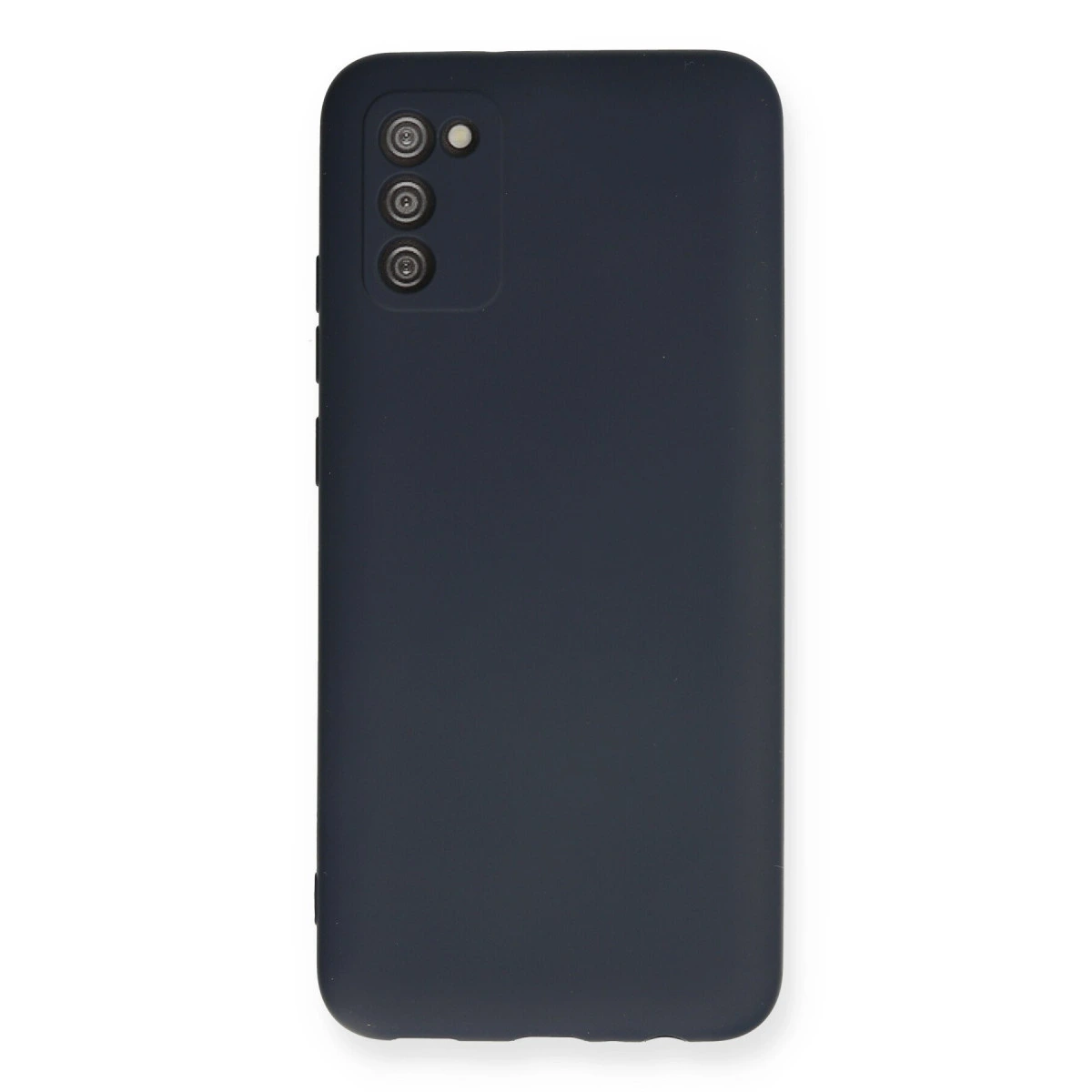 Samsung Galaxy A02s Kılıf Nano İçi Kadife Silikon - Lacivert