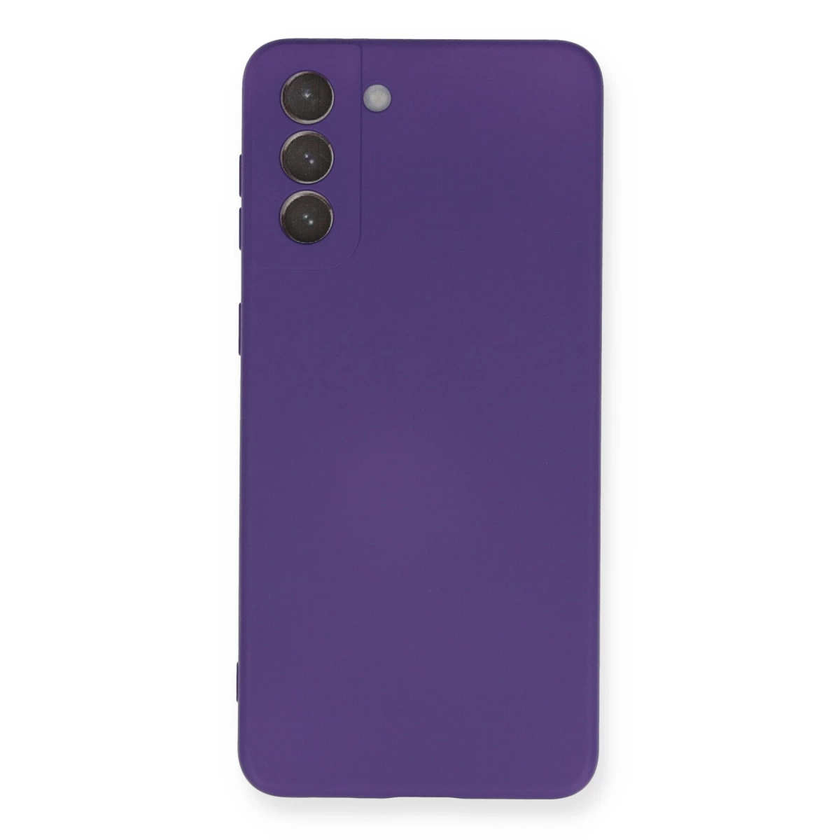 Samsung Galaxy S21 Plus Kılıf Nano İçi Kadife Silikon - Mor