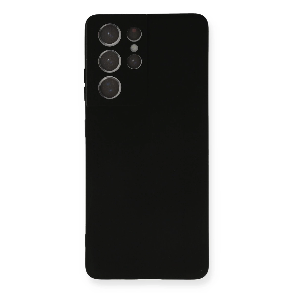 Samsung Galaxy S21 Ultra Kılıf Nano İçi Kadife Silikon - Siyah