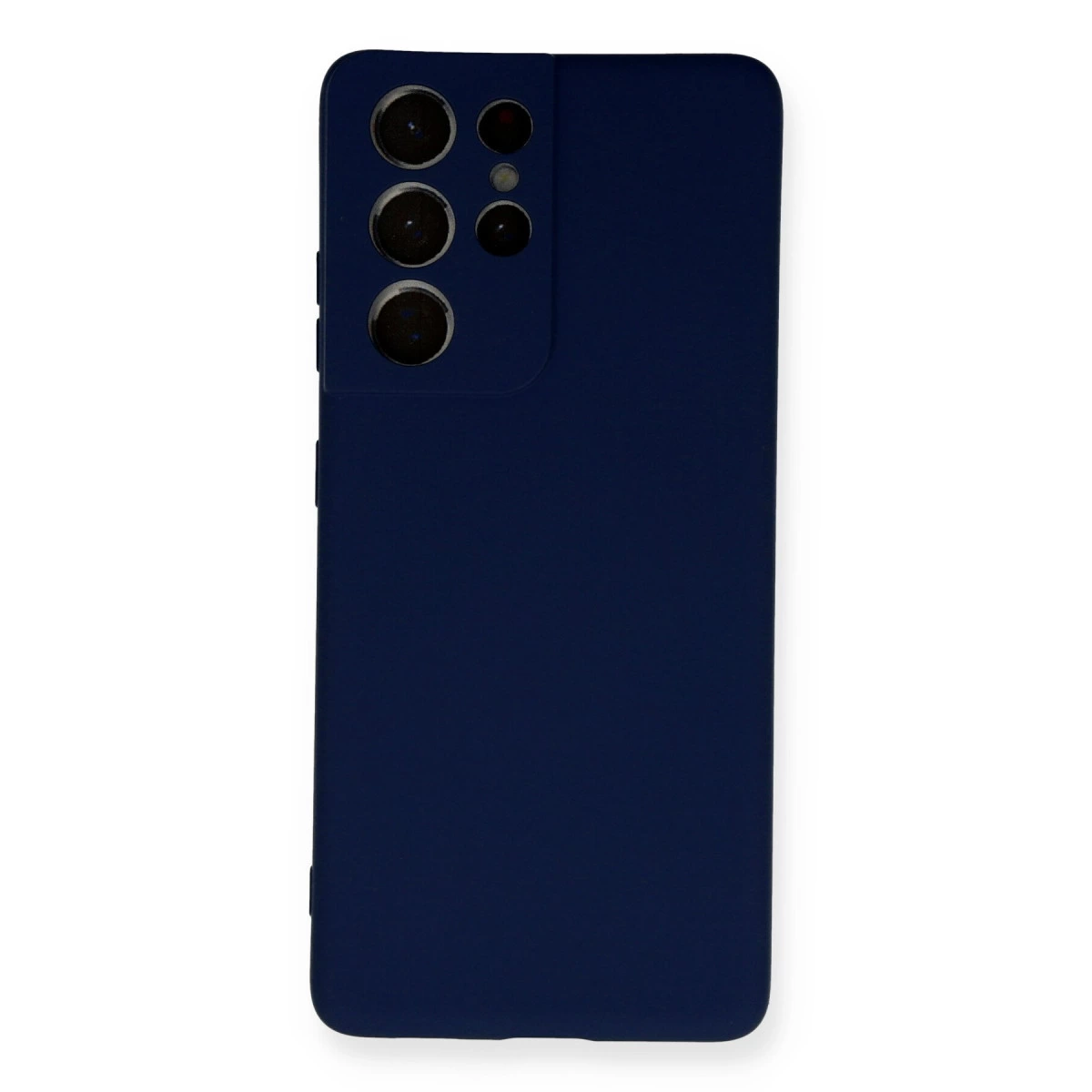 Samsung Galaxy S21 Ultra Kılıf Nano İçi Kadife Silikon - Lacivert