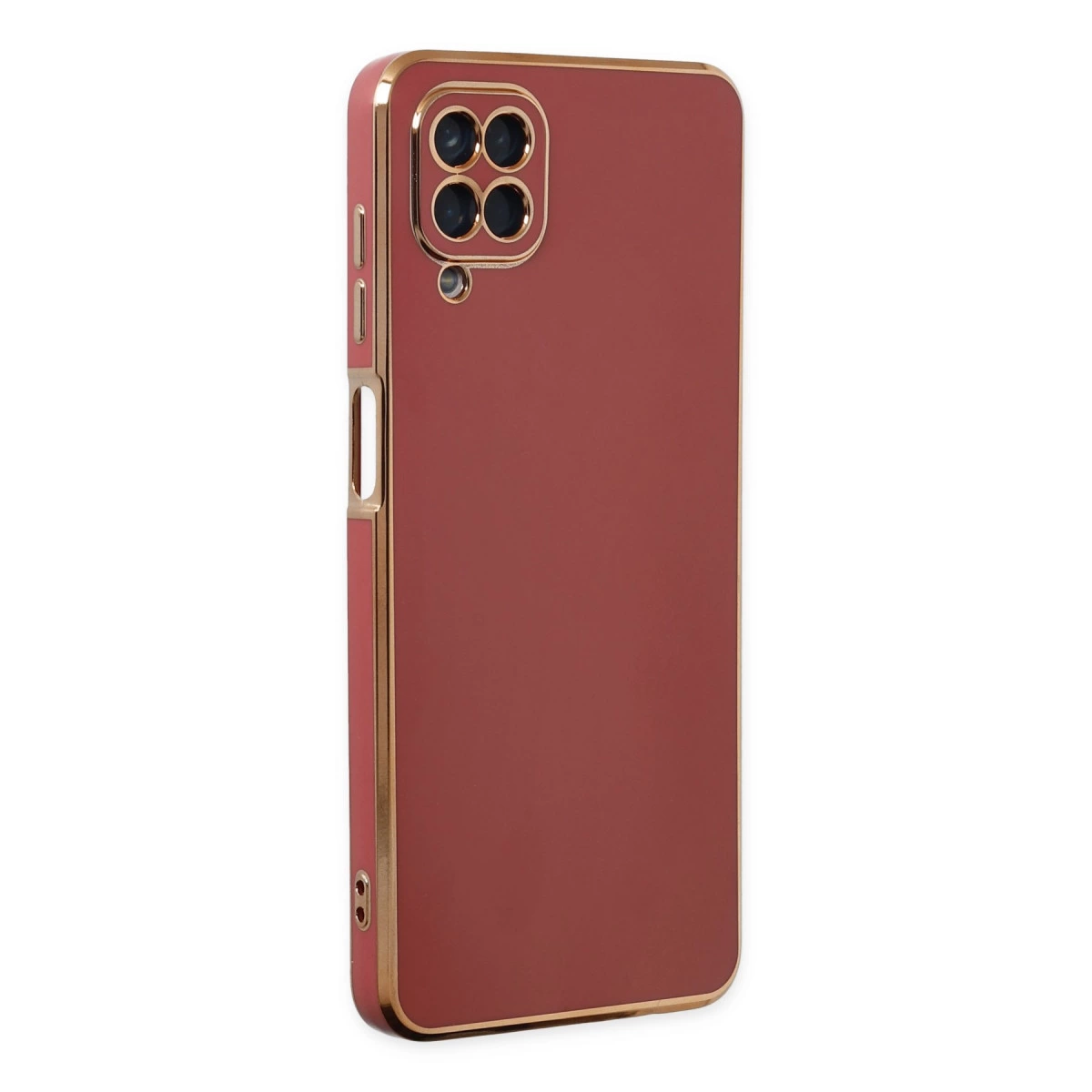 Samsung Galaxy A12 Kılıf Volet Silikon - Kırmızı