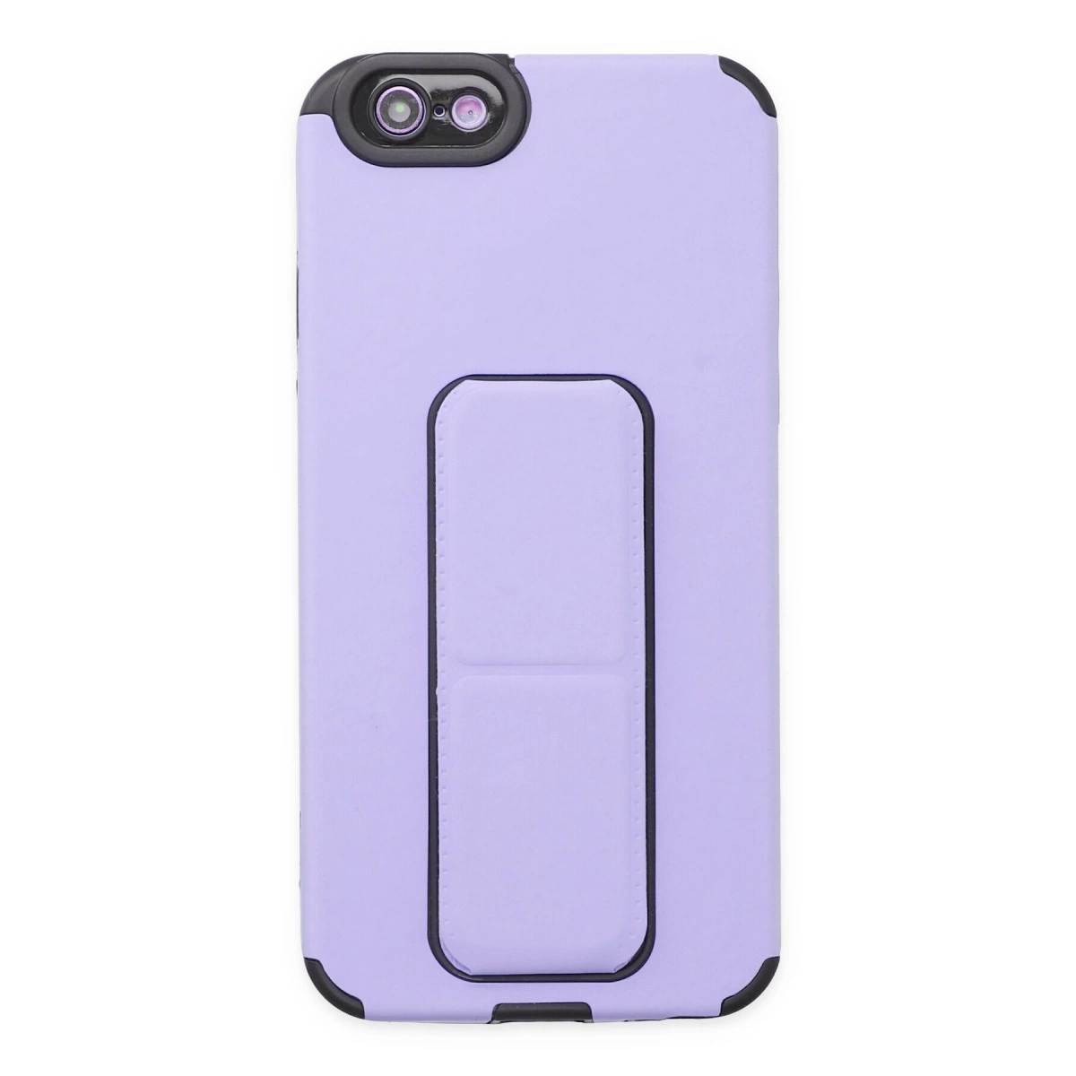 İphone 6 Kılıf Mega Standlı Silikon - Lila