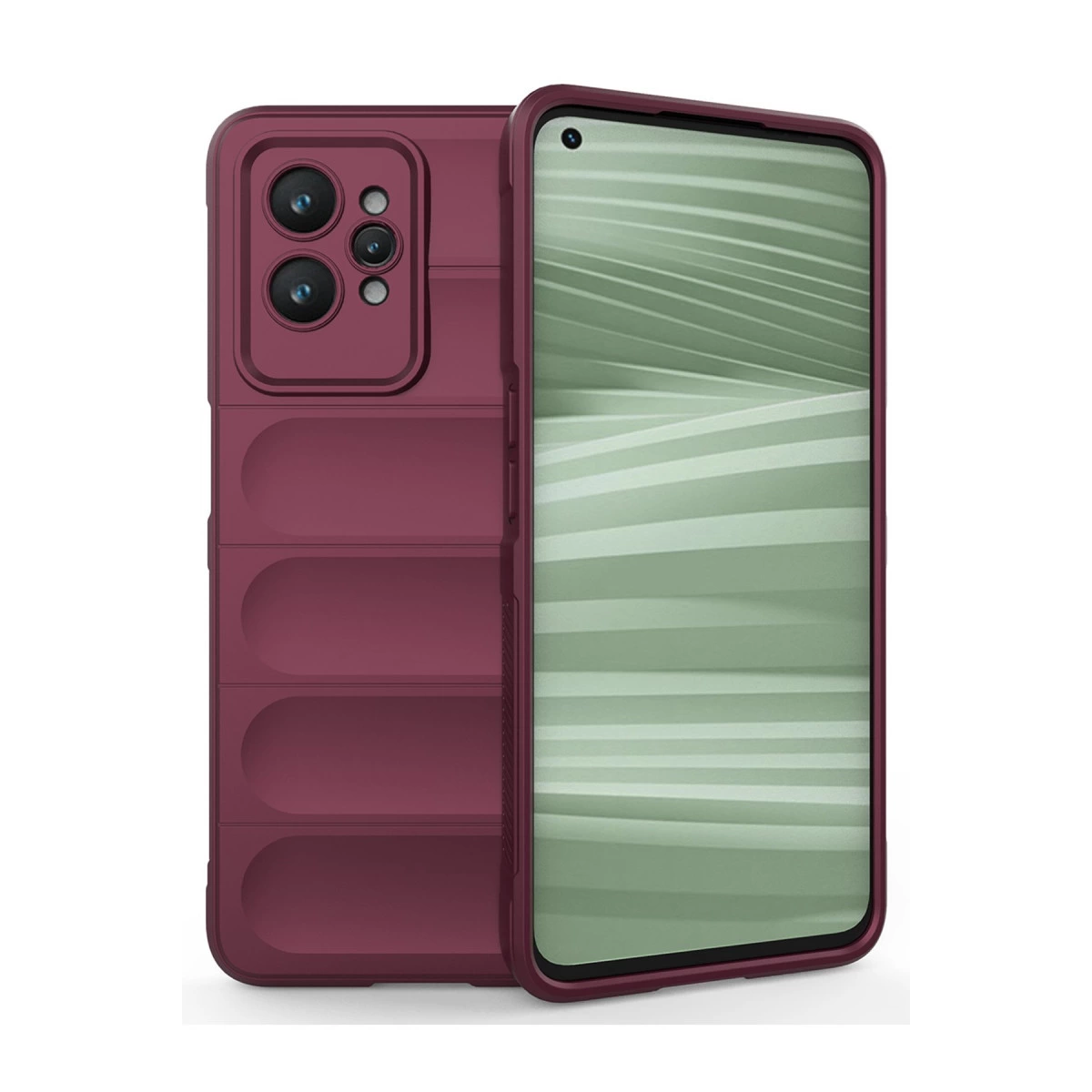 Realme Gt2 Pro 5g Kılıf Optimum Silikon - Bordo