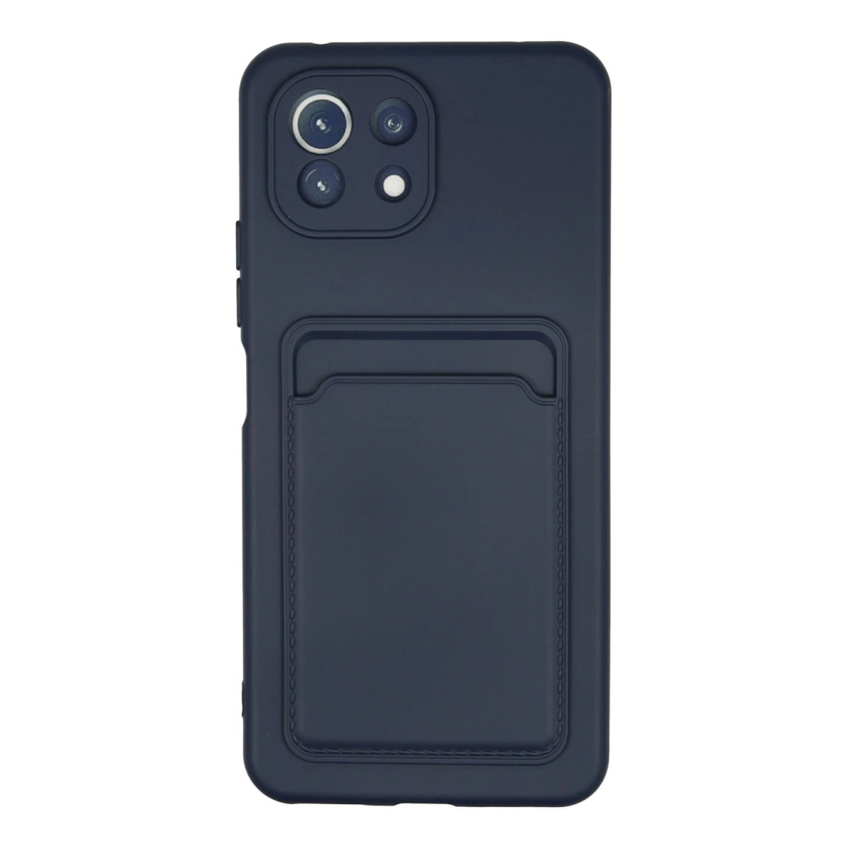 Xiaomi Mi 11 Kılıf Kelvin Kartvizitli Silikon - Lacivert