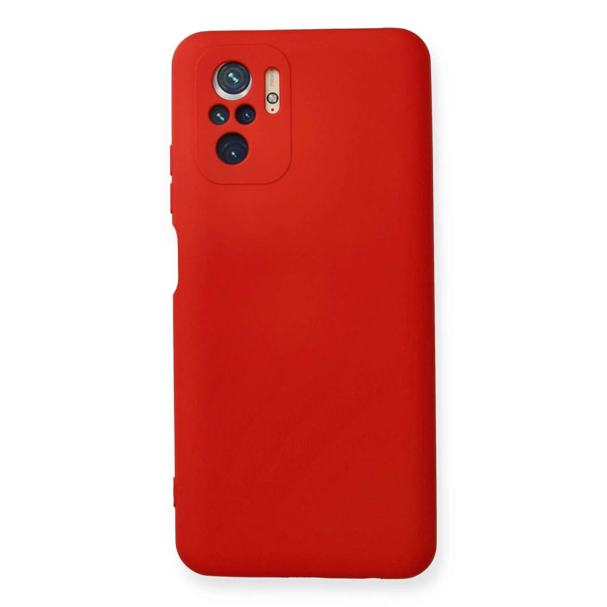 Xiaomi Redmi Note 10 Kılıf Nano İçi Kadife Silikon - Kırmızı