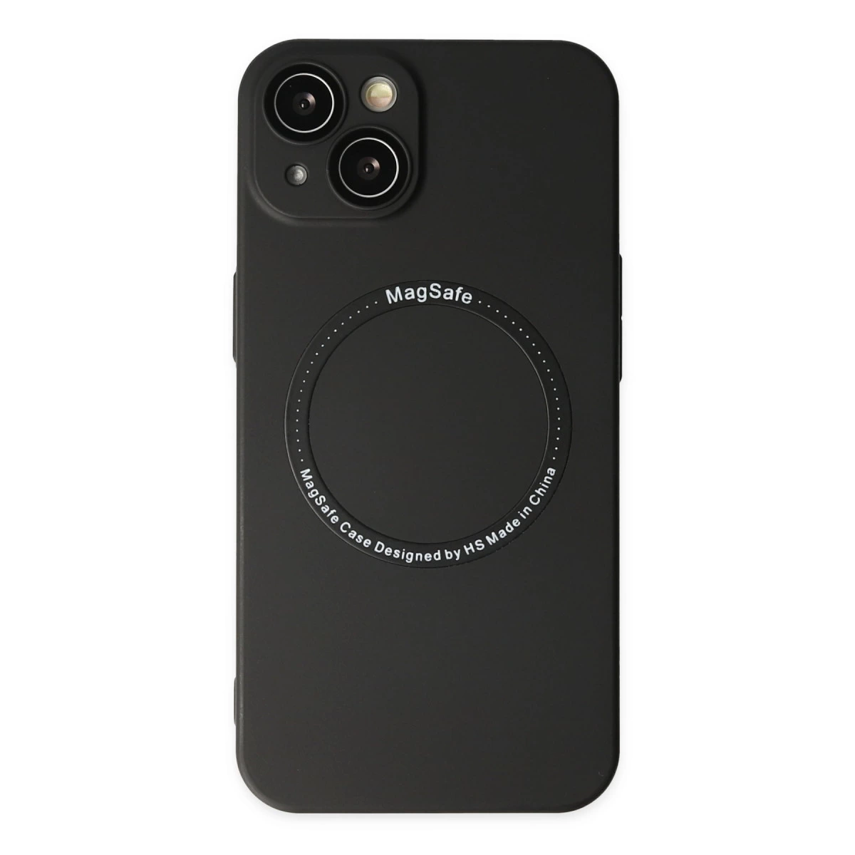 İphone 14 Plus Kılıf Jack Magneticsafe Lens Silikon - Siyah