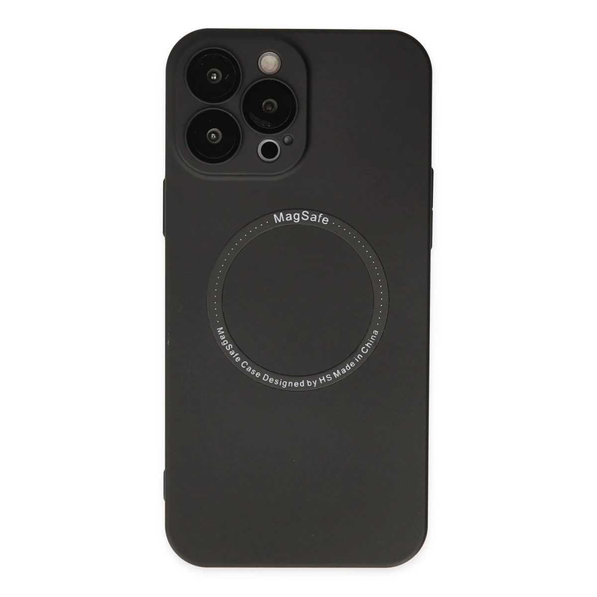 İphone 14 Pro Kılıf Jack Magneticsafe Lens Silikon - Siyah