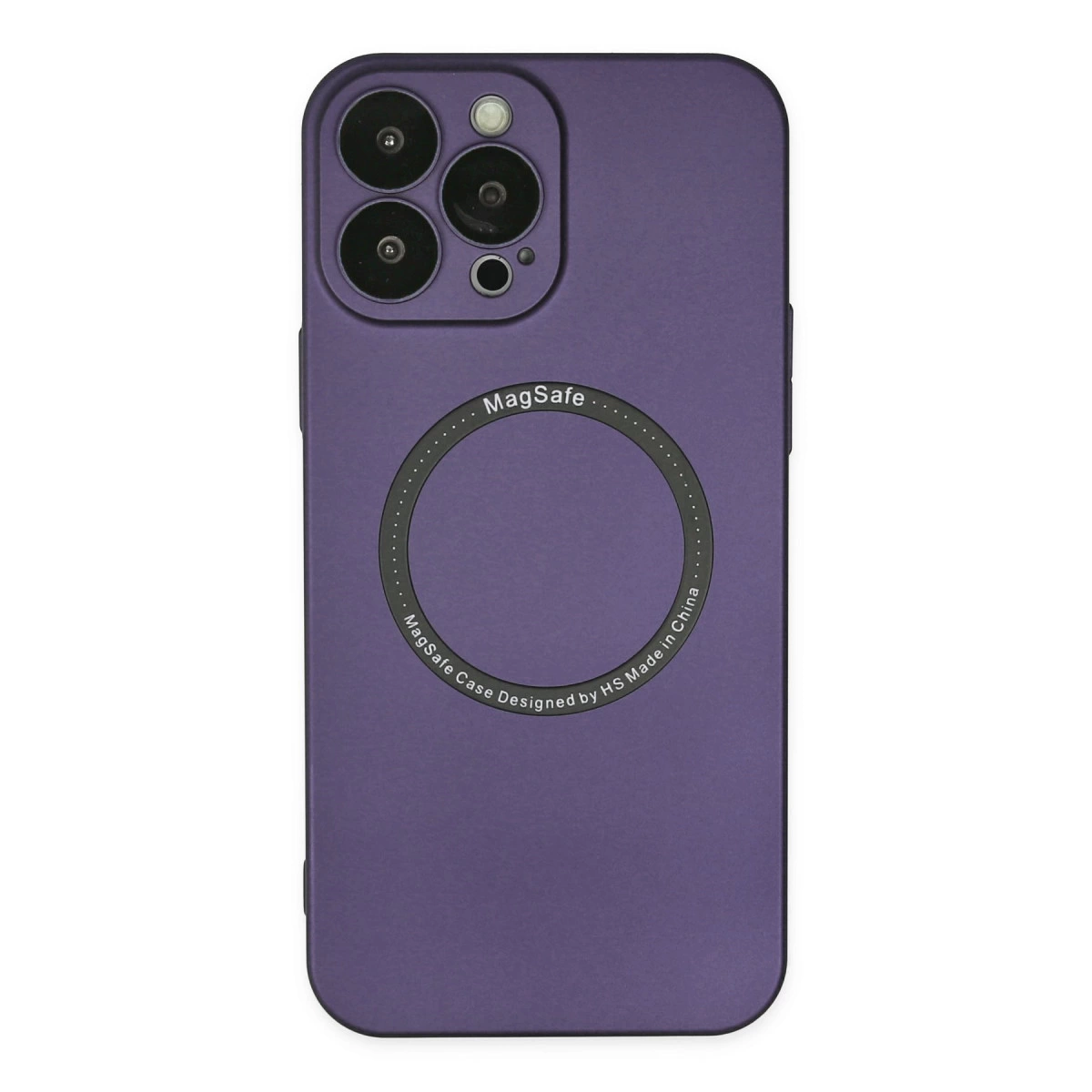İphone 14 Pro Kılıf Jack Magneticsafe Lens Silikon - Mor