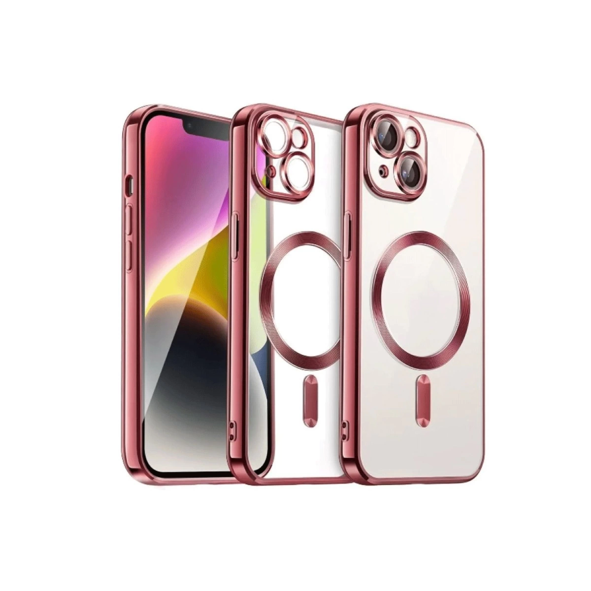 İphone 15 Kılıf Kross Magneticsafe Kapak - Kırmızı