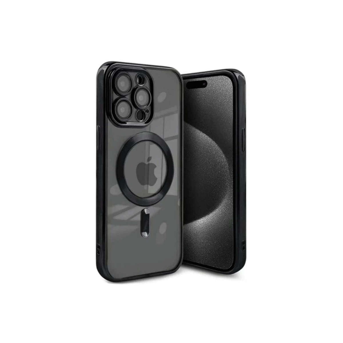 İphone 15 Pro Max Kılıf Kross Magneticsafe Kapak - Siyah