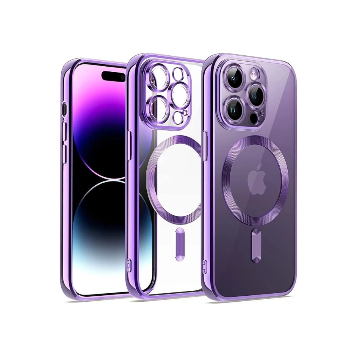 İphone 13 Pro Max Kılıf Kross Magneticsafe Kapak - Mor