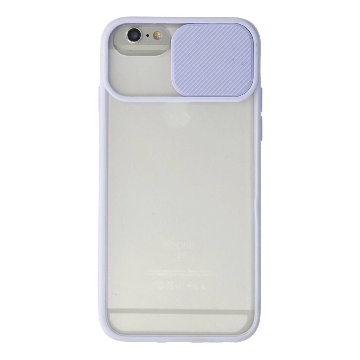 İphone 6 Kılıf Palm Buzlu Kamera Sürgülü Silikon - Lila