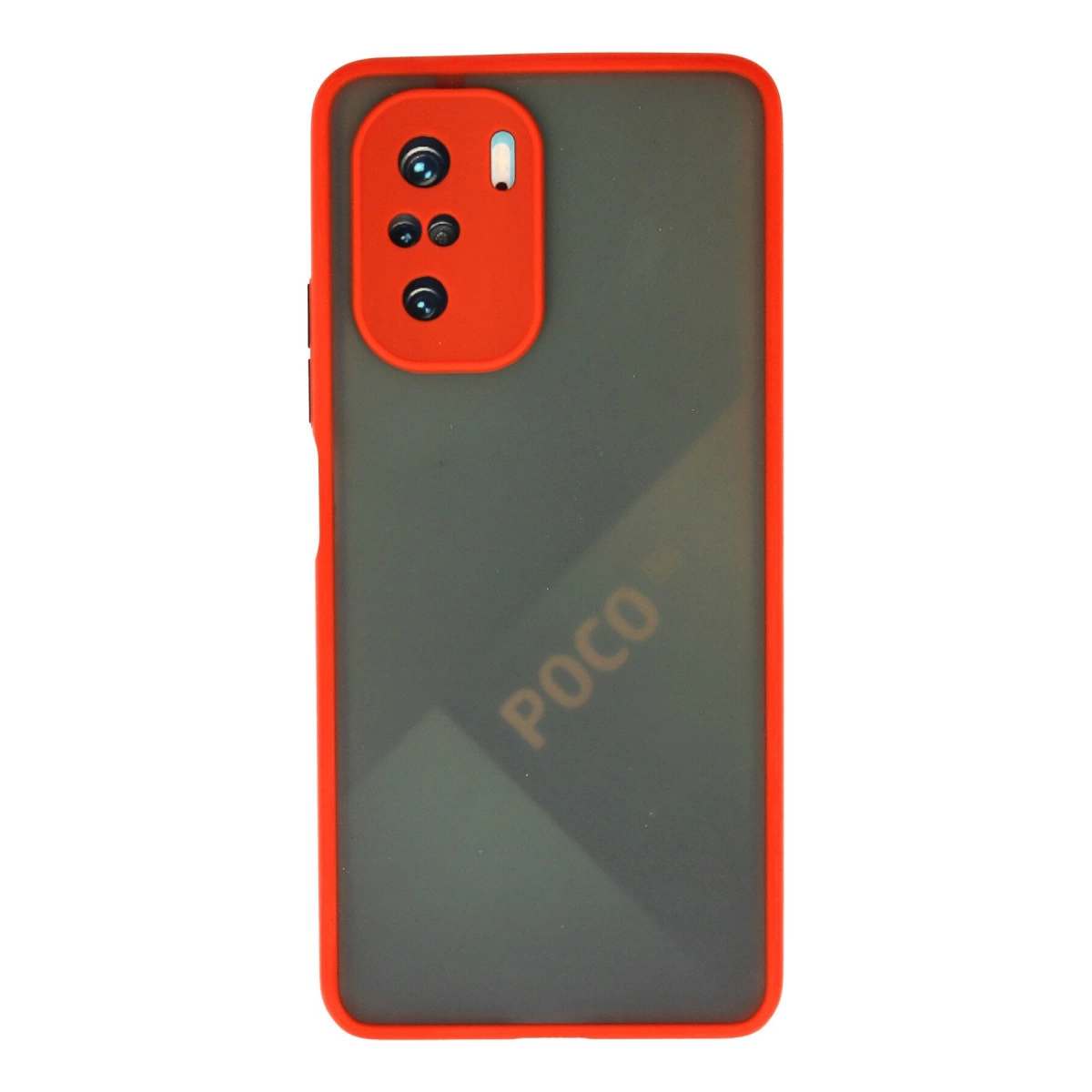Xiaomi Poco F3 Kılıf Montreal Silikon Kapak - Kırmızı