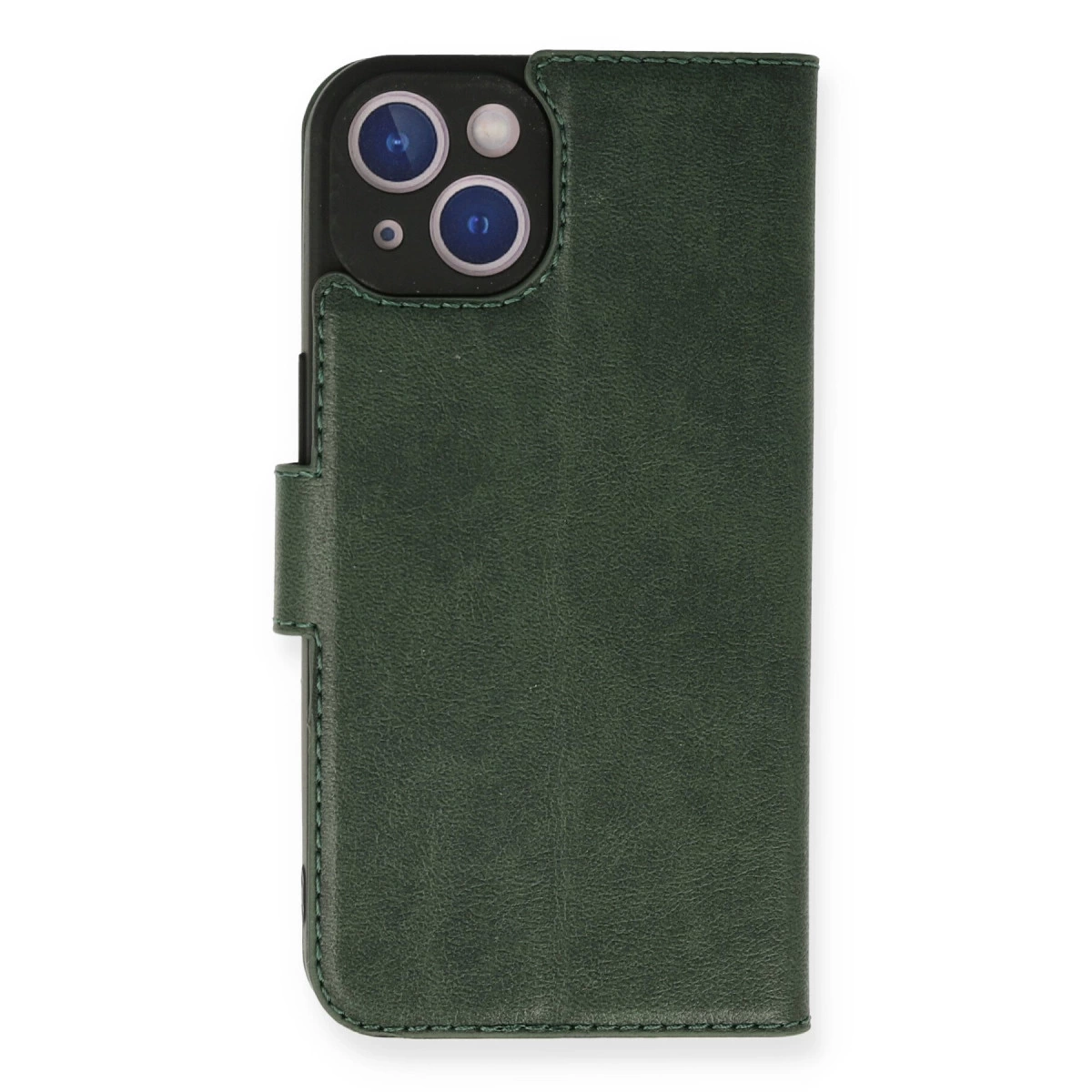 İphone 14 Kılıf Trend S Plus Kapaklı Kılıf - Yeşil