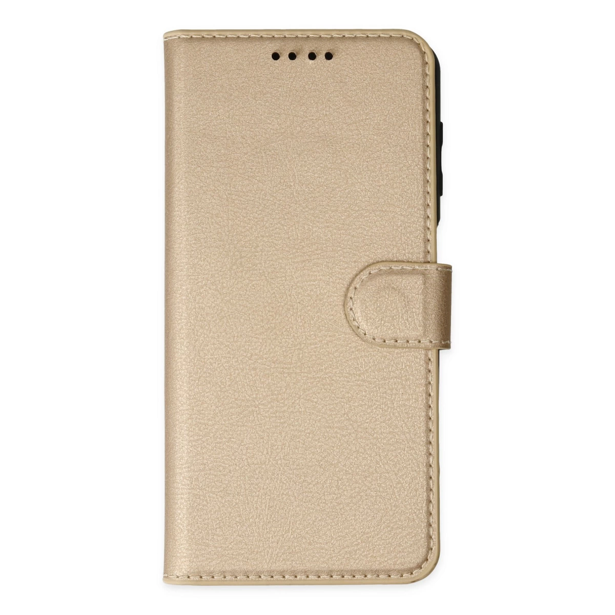 İphone 14 Pro Kılıf Trend S Plus Kapaklı Kılıf - Gold