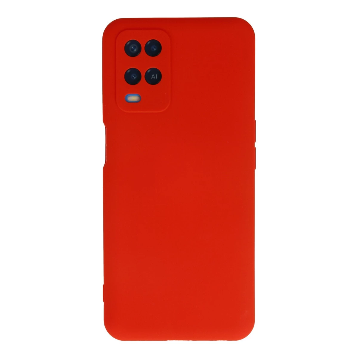 Oppo A54 4g Kılıf Nano İçi Kadife Silikon - Kırmızı