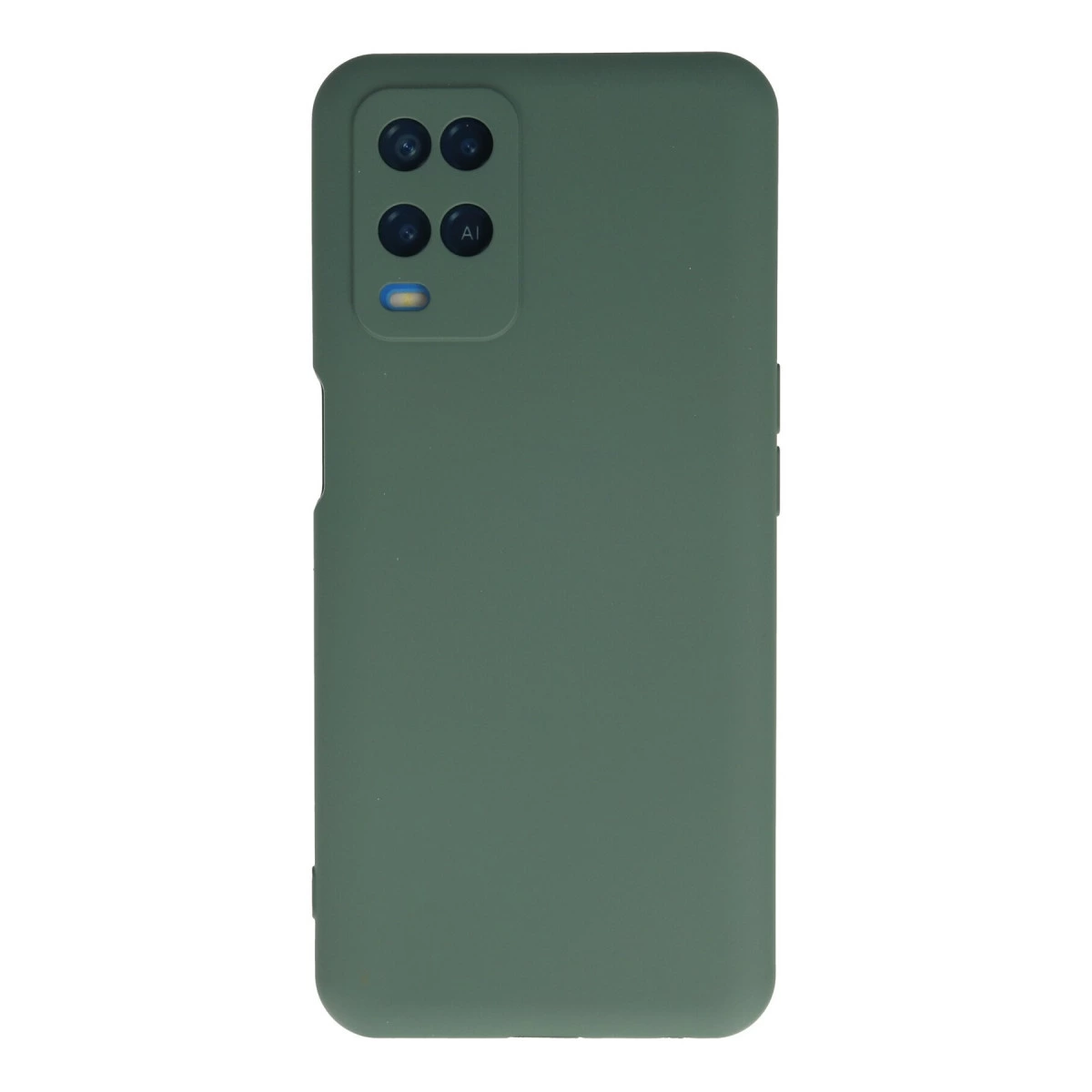 Oppo A54 4g Kılıf Nano İçi Kadife Silikon - Koyu Yeşil