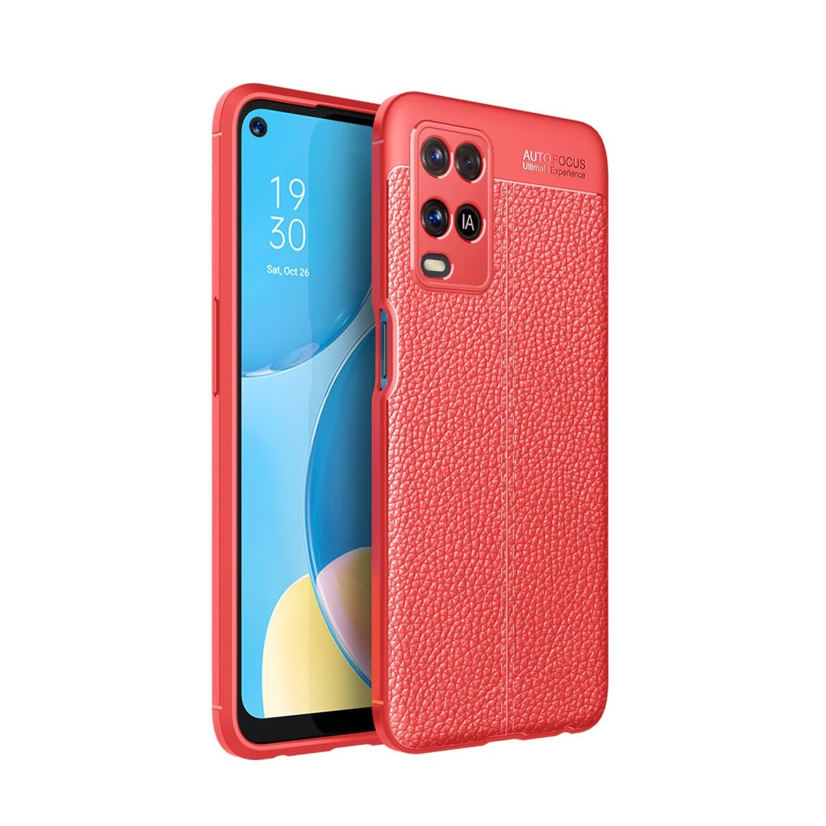 Oppo A54 4g Kılıf Auto Focus Kapak - Kırmızı