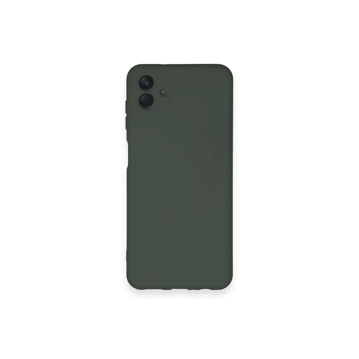 Samsung Galaxy A04 Kılıf Nano İçi Kadife Silikon - Koyu Yeşil
