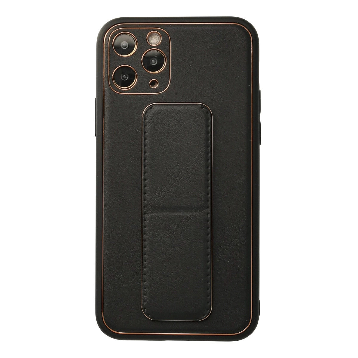 İphone 11 Pro Kılıf Coco Deri Standlı Kapak - Siyah