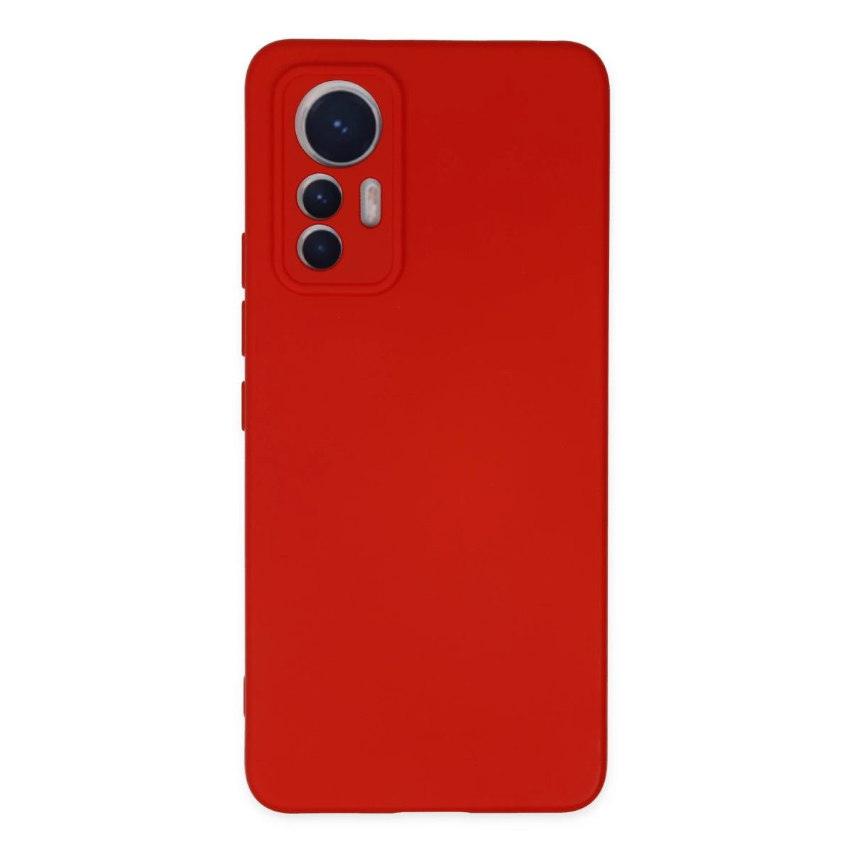 Xiaomi Mi 12 Lite Kılıf Nano İçi Kadife Silikon - Kırmızı