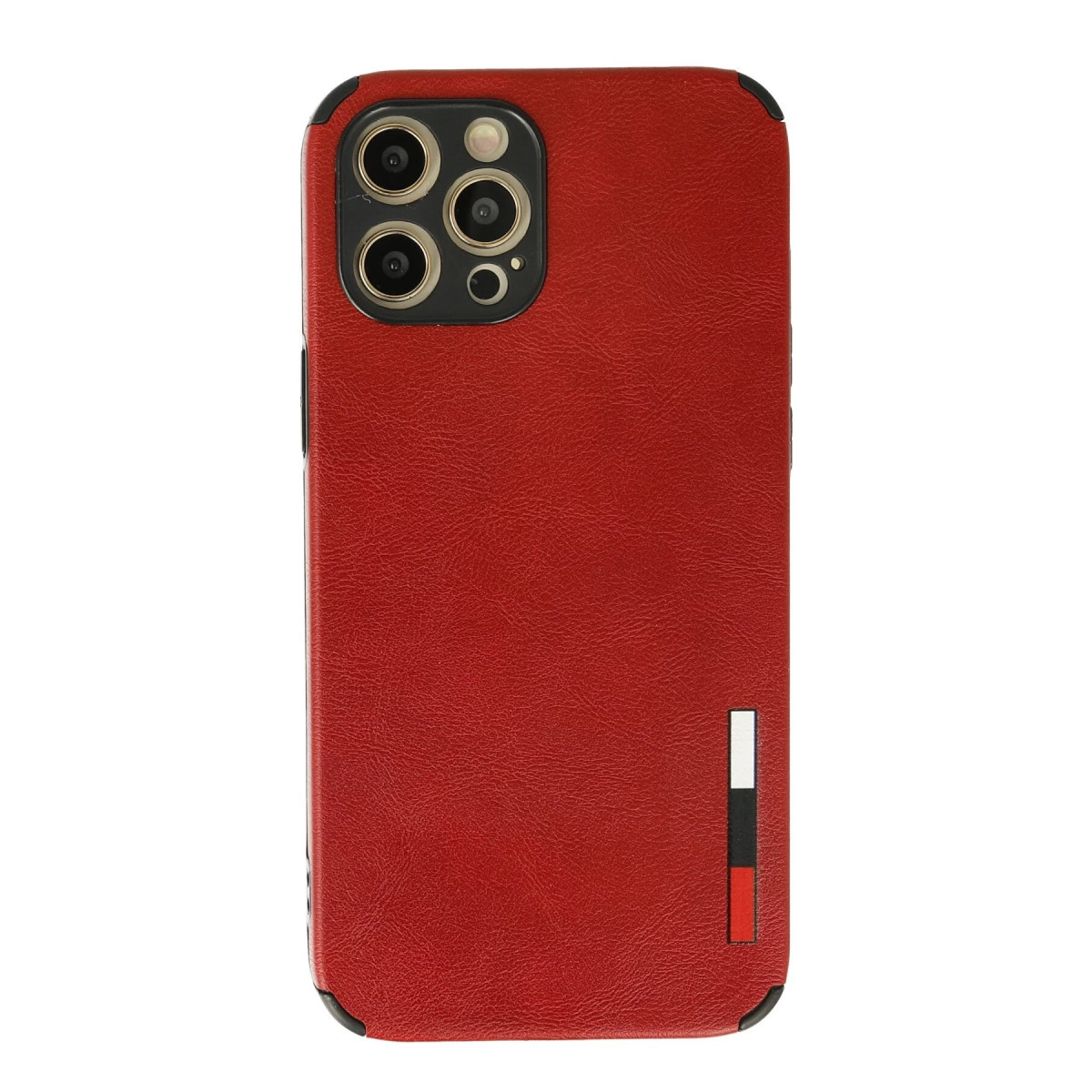 İphone 12 Pro Max Kılıf Loop Deri Silikon - Kırmızı