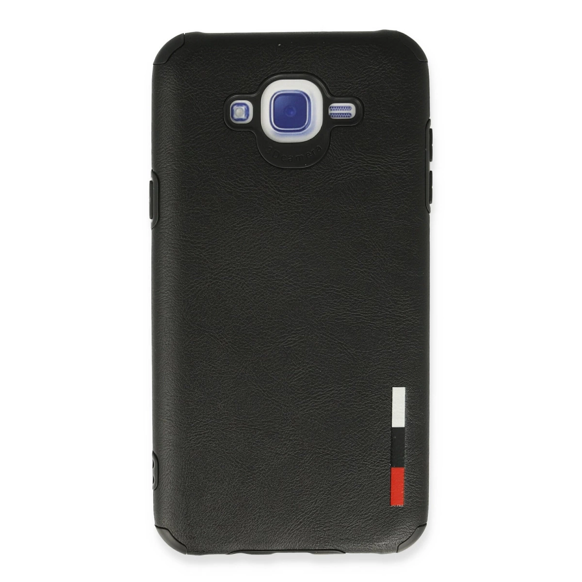 Samsung Galaxy J7 Kılıf Loop Deri Silikon - Siyah