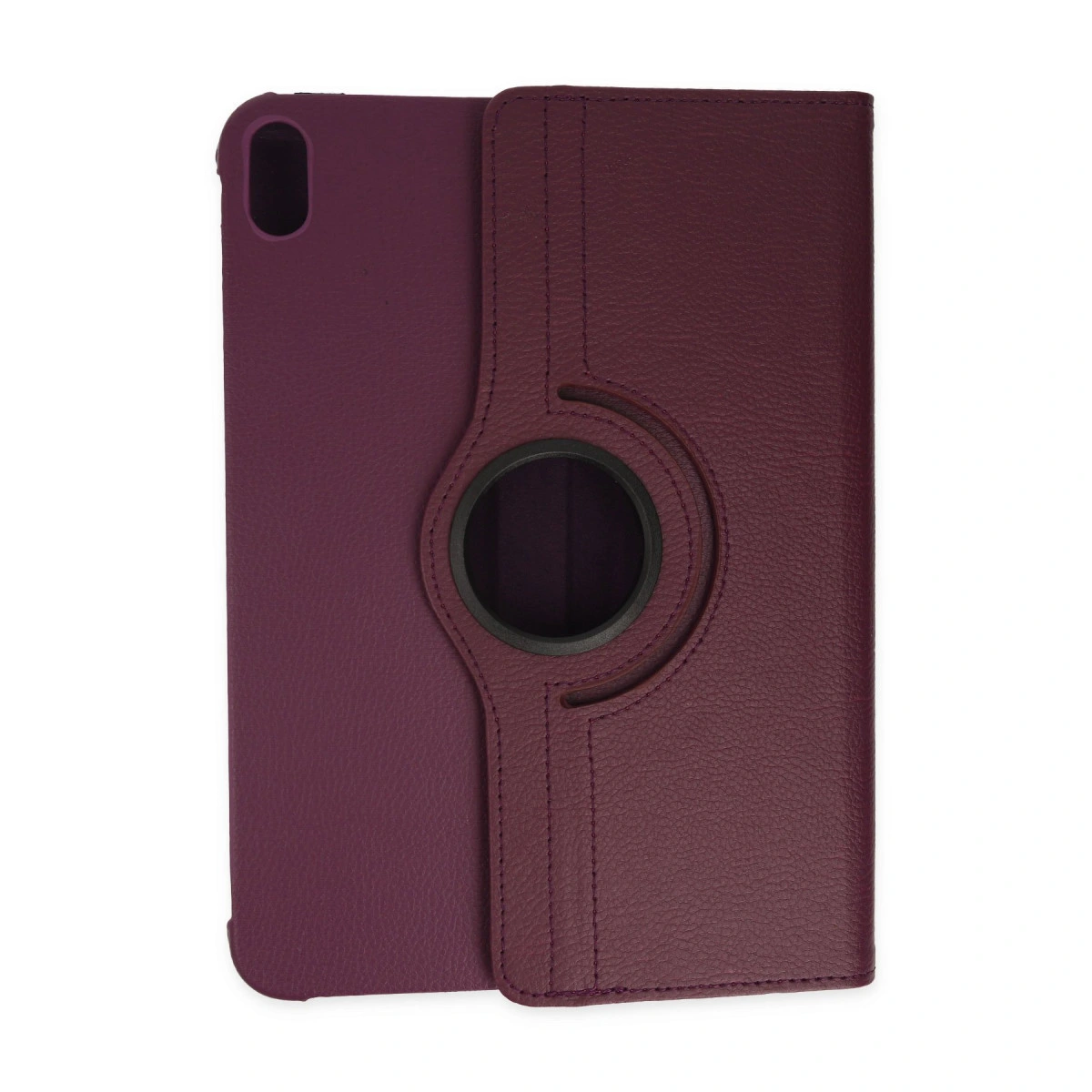 İpad 2022 10.9 (10.nesil) Kılıf 360 Tablet Deri Kılıf - Mürdüm