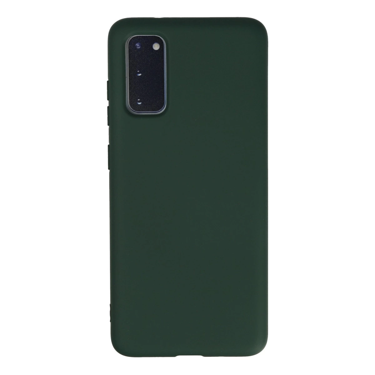 Samsung Galaxy S20 Kılıf Nano İçi Kadife Silikon - Koyu Yeşil