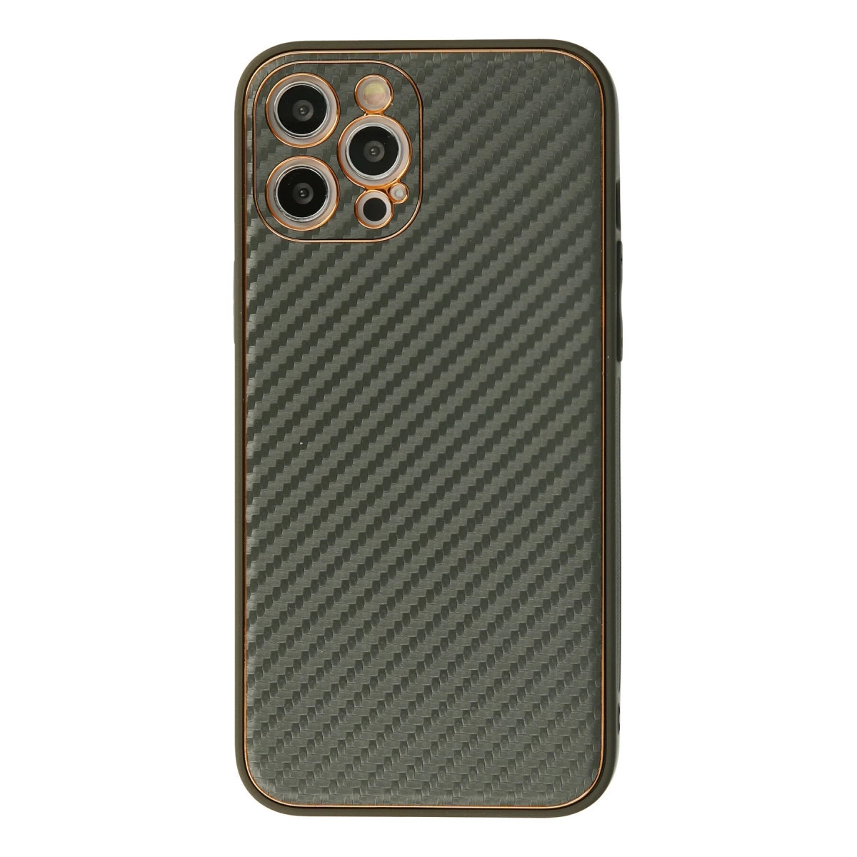 İphone 12 Pro Kılıf Coco Karbon Silikon - Füme