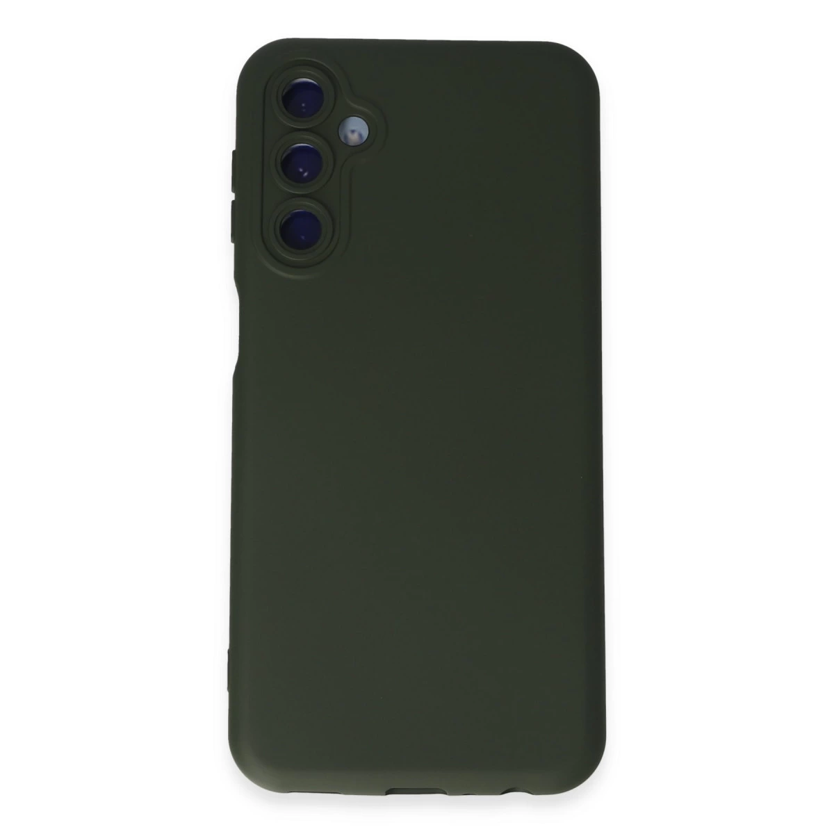 Samsung Galaxy M34 5g Kılıf Nano İçi Kadife Silikon - Koyu Yeşil