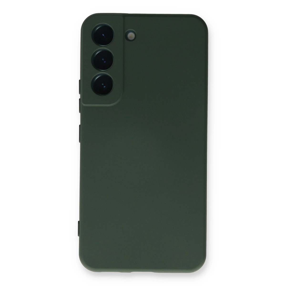 Samsung Galaxy S23 Kılıf Nano İçi Kadife Silikon - Koyu Yeşil
