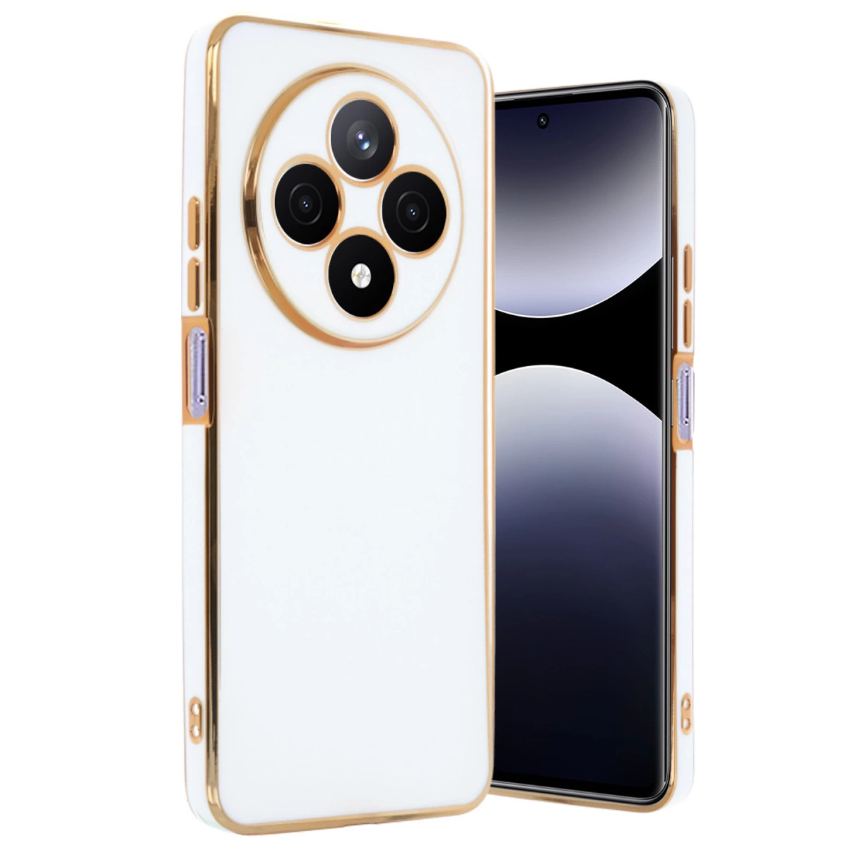 Xiaomi Redmi 14c Kılıf Volet Silikon - Beyaz