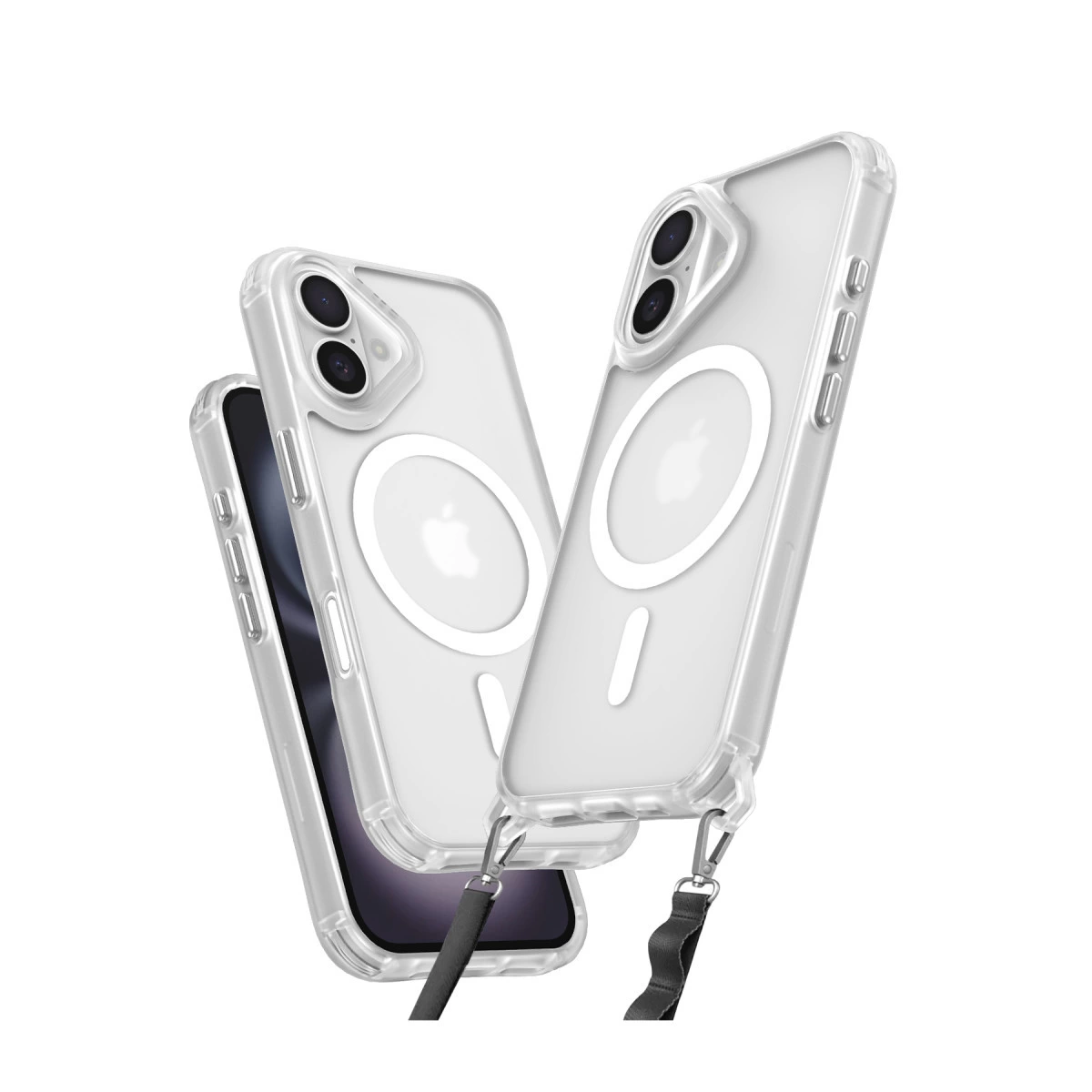 İphone 16 Kılıf Enka Magsafe Silikon Kılıf - Şeffaf