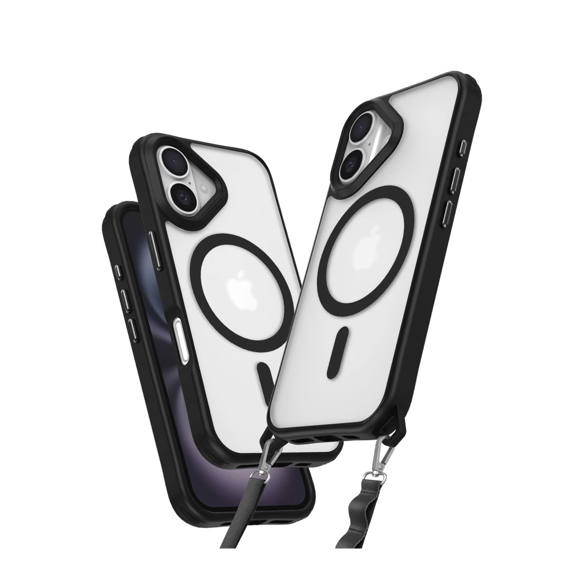 İphone 16 Plus Kılıf Enka Magsafe Silikon Kılıf - Siyah