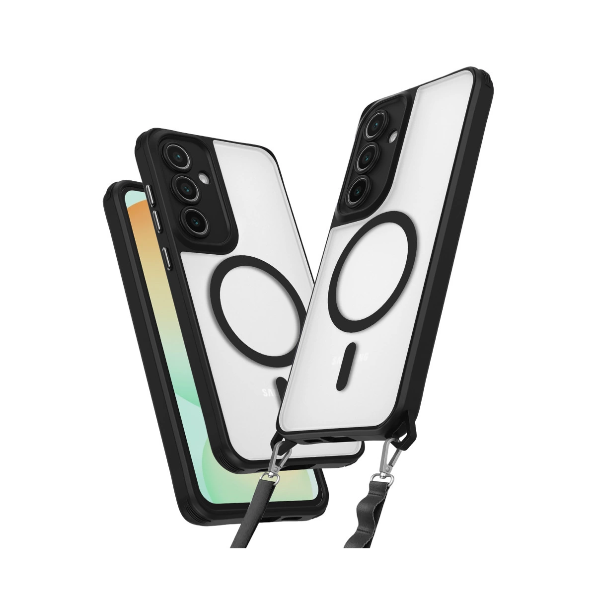 Samsung Galaxy S24 Fe Kılıf Enka Magsafe Silikon Kılıf - Siyah