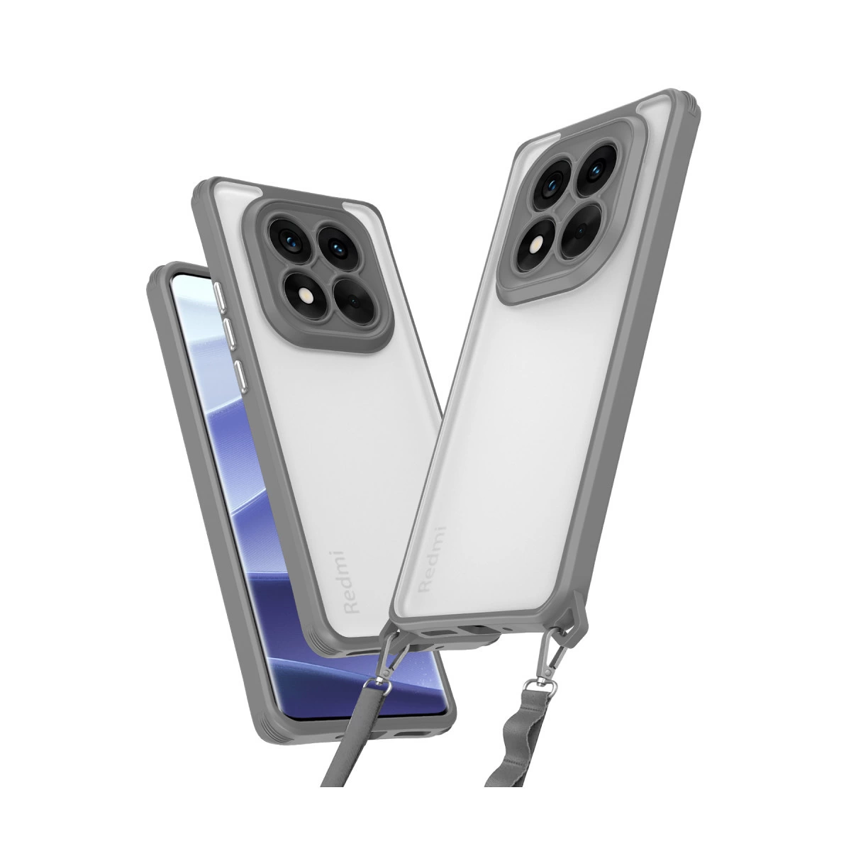 Xiaomi Redmi Note 14 Pro Plus Kılıf Penta Silikon Kılıf - Titan Gri