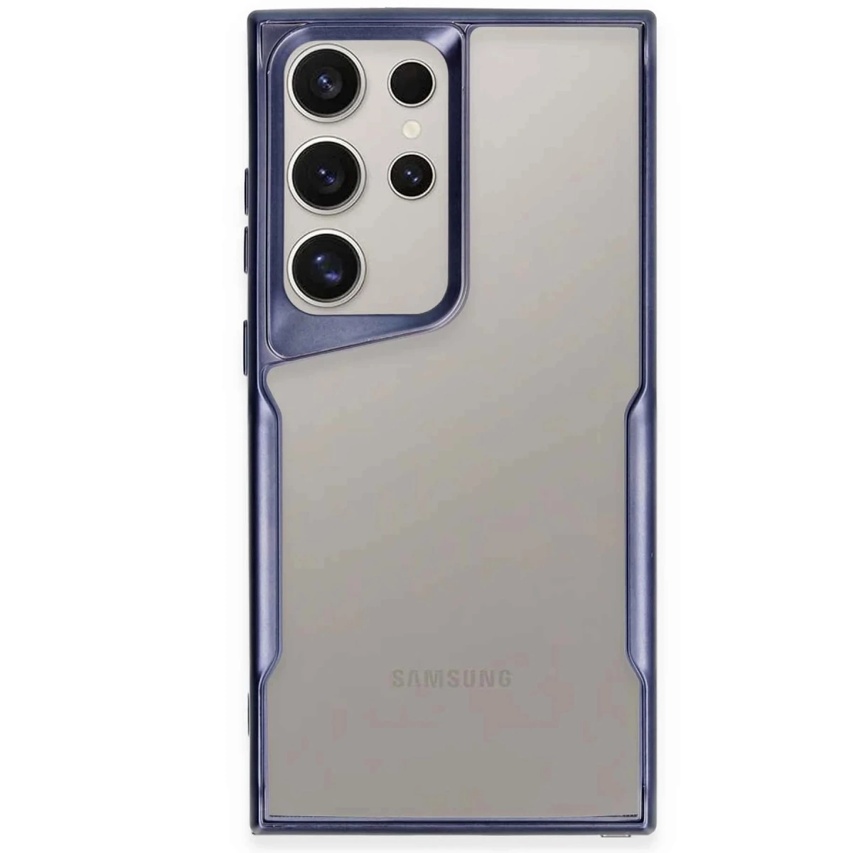 Samsung Galaxy S25 Ultra Kılıf Boyi Silikon Kapak - Lacivert