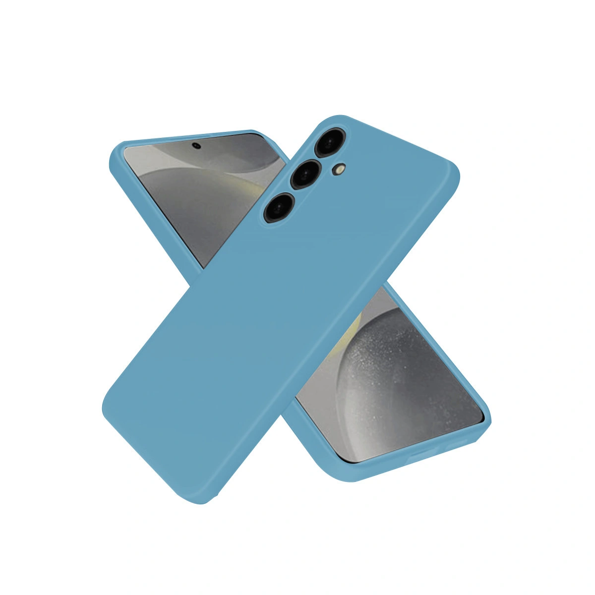 Samsung Galaxy A26 Kılıf Nano İçi Kadife Silikon - Mavi