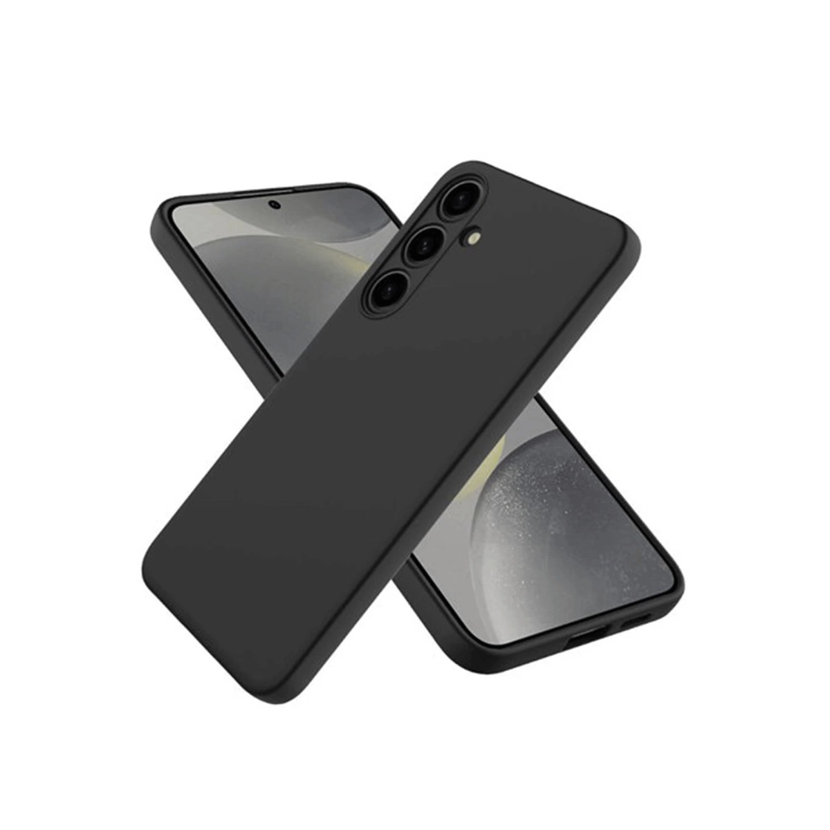 Samsung Galaxy A56 Kılıf Nano İçi Kadife Silikon - Siyah