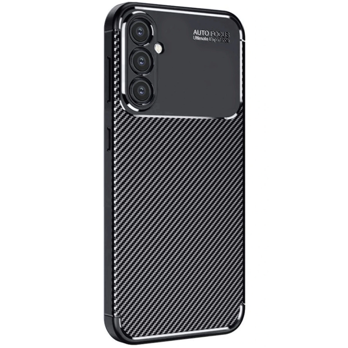 Samsung Galaxy A26 Kılıf Auto Focus Karbon Kapak - Siyah