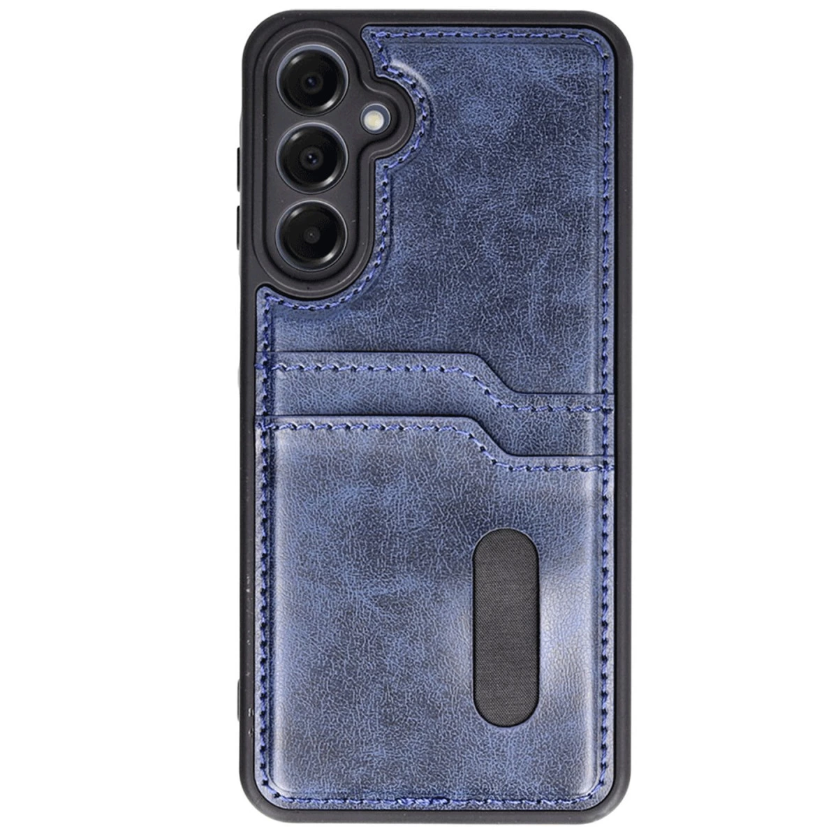 Samsung Galaxy A26 Kılıf Sara Kartvizitli Deri Kılıf - Lacivert