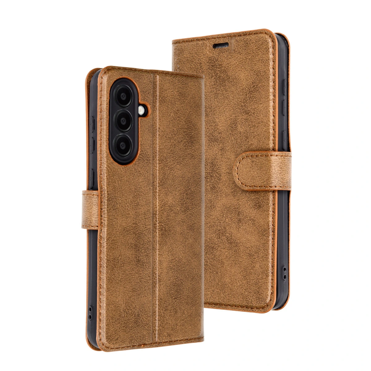 Samsung Galaxy A36 Kılıf Trend S Plus Kapaklı Kılıf - Taba