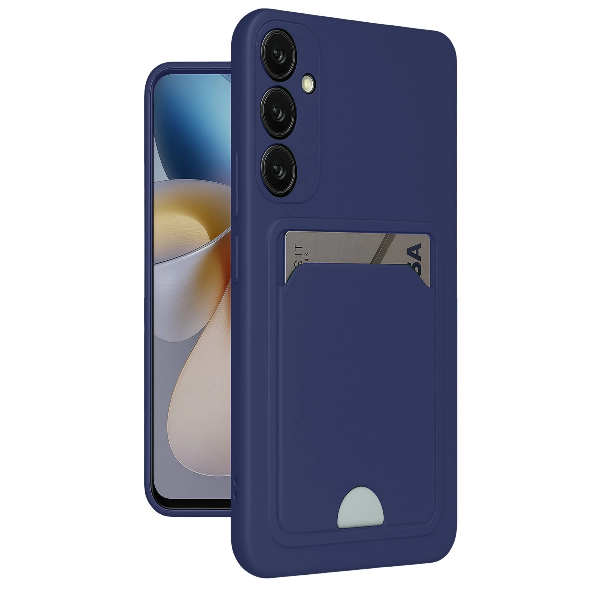 Samsung Galaxy A26 Kılıf Kelvin Kartvizitli Silikon - Lacivert