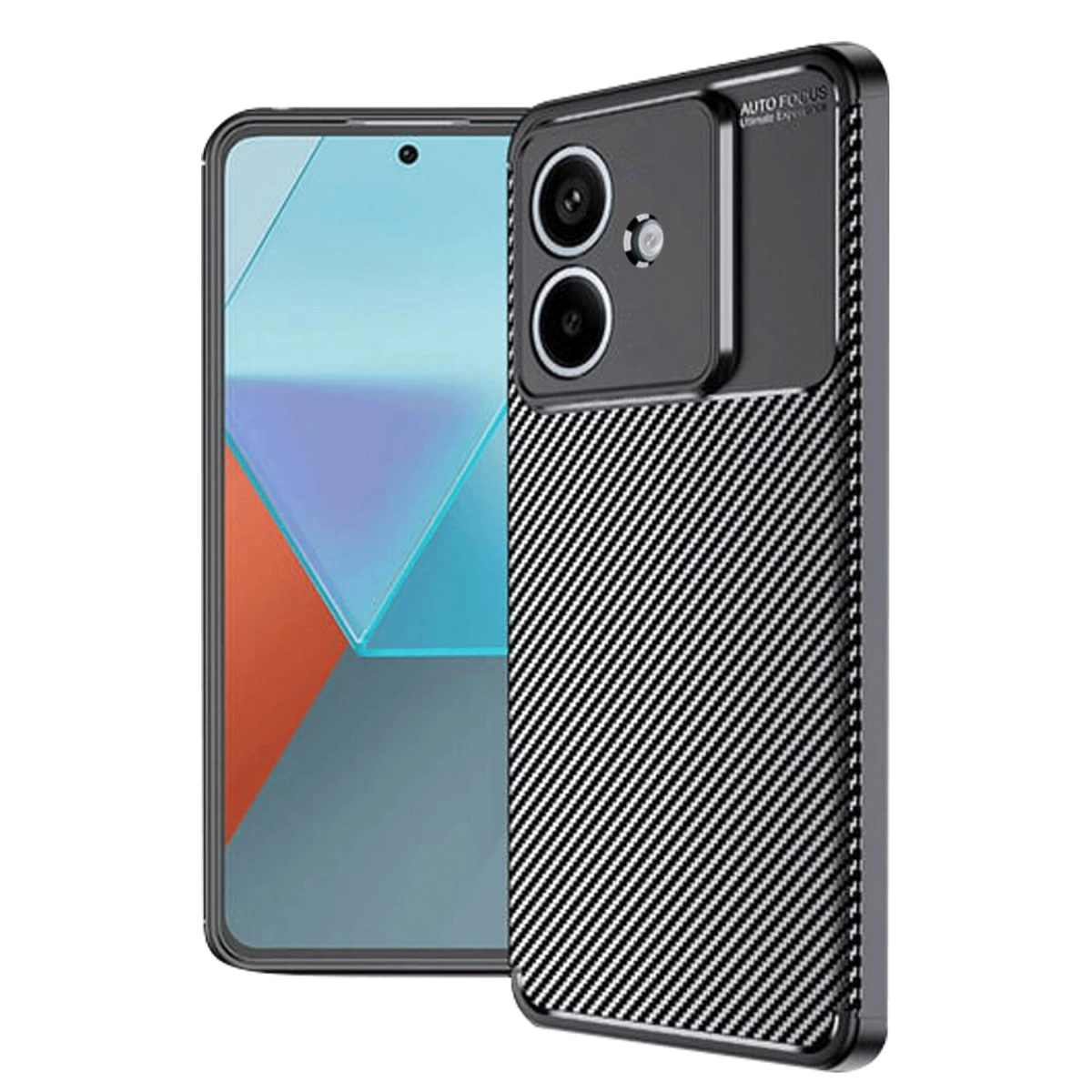 Oppo A3 Kılıf Auto Focus Karbon Kapak - Siyah