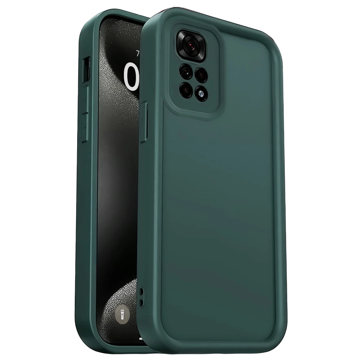 Xiaomi Redmi 10 2022 Kılıf Viera Silikon - Koyu Yeşil