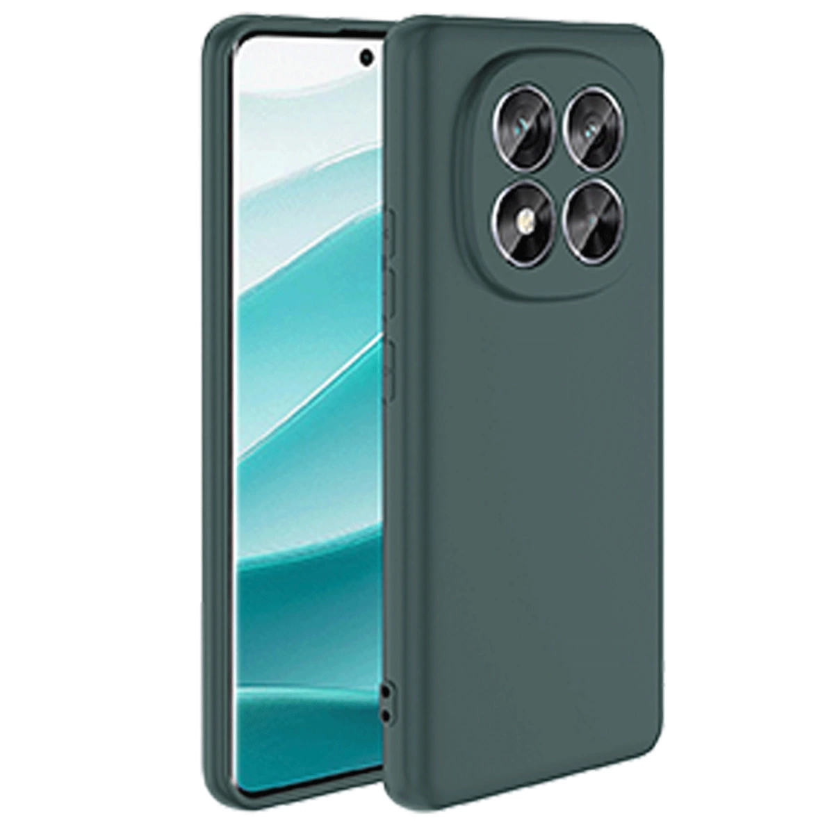 Xiaomi Redmi Note 14 Pro 5g Kılıf First Silikon - Koyu Yeşil