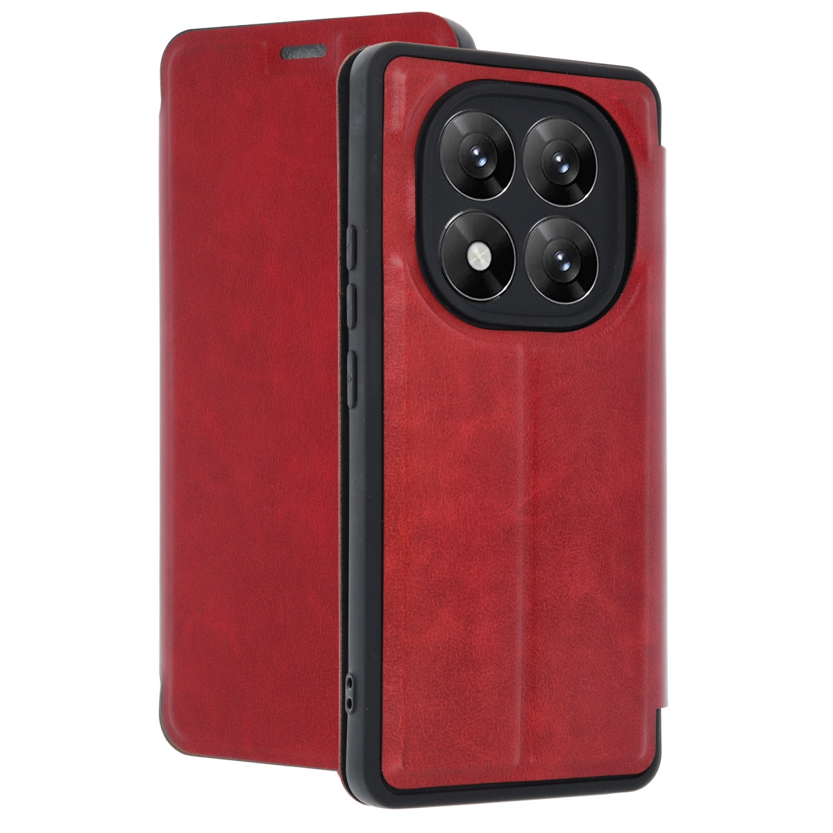 Xiaomi Redmi Note 14 Pro 5g Kılıf Flip Cover - Kırmızı