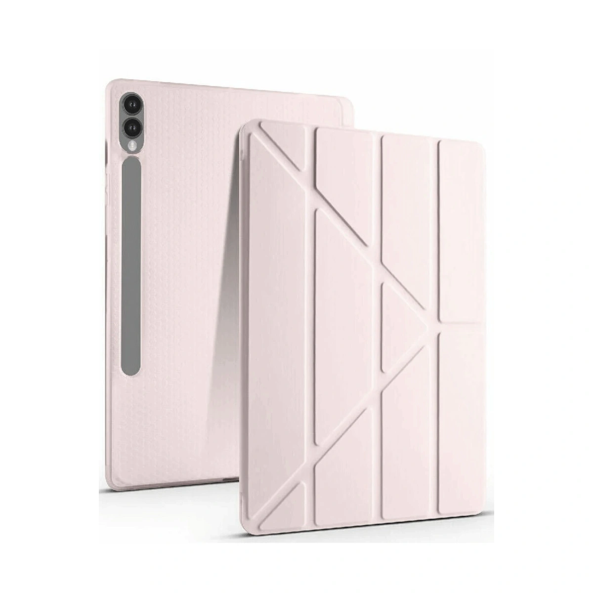 Samsung Galaxy X510 Tab S9 Fe 11 Kılıf Kalemlikli Mars Tablet Kılıfı - Rose Gold