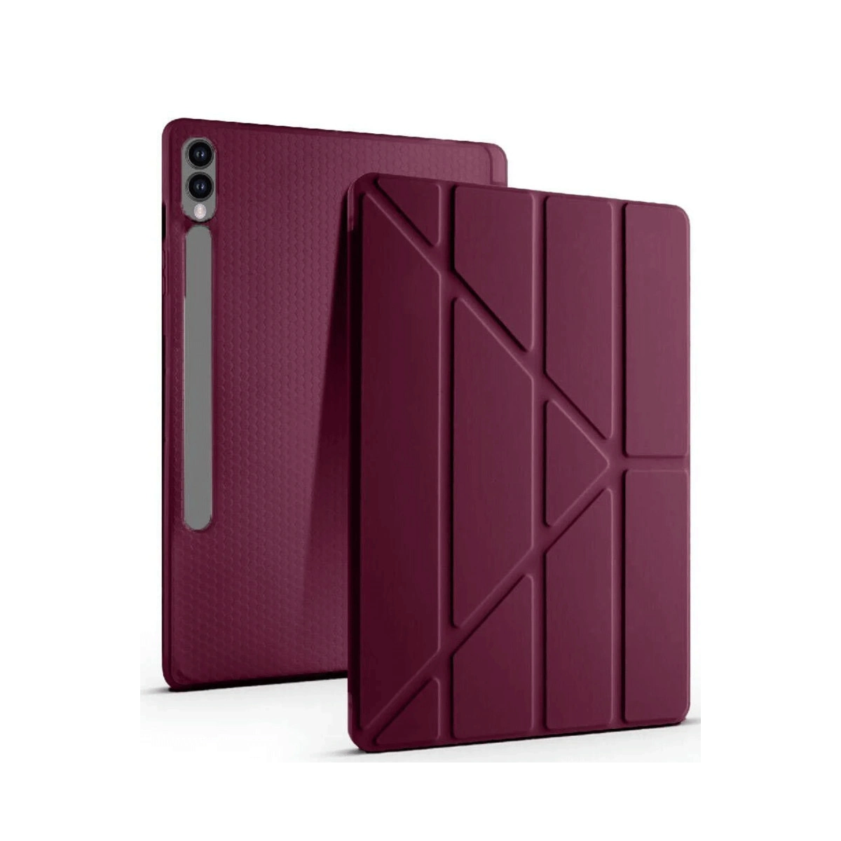 Samsung Galaxy X510 Tab S9 Fe 11 Kılıf Kalemlikli Mars Tablet Kılıfı - Mürdüm